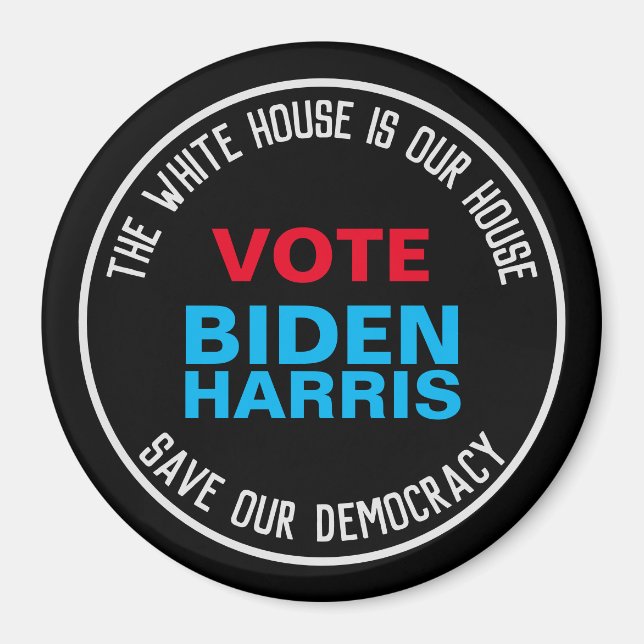 Save Our Democracy Vote BIDEN HARRIS Refrigerator Magnet (Front)