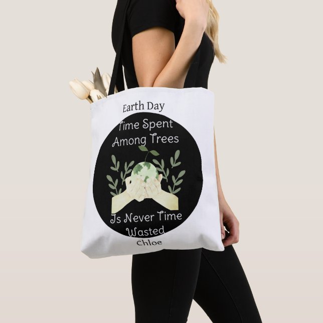save our earth, earth day, love earth, personalise tote bag (Close Up)