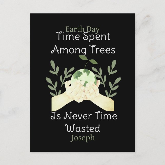 save our earth, earth day, love earth, science  postcard (Front)