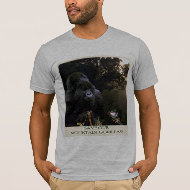 "SAVE OUR MTN GORILLAS" T-Shirt (Front)