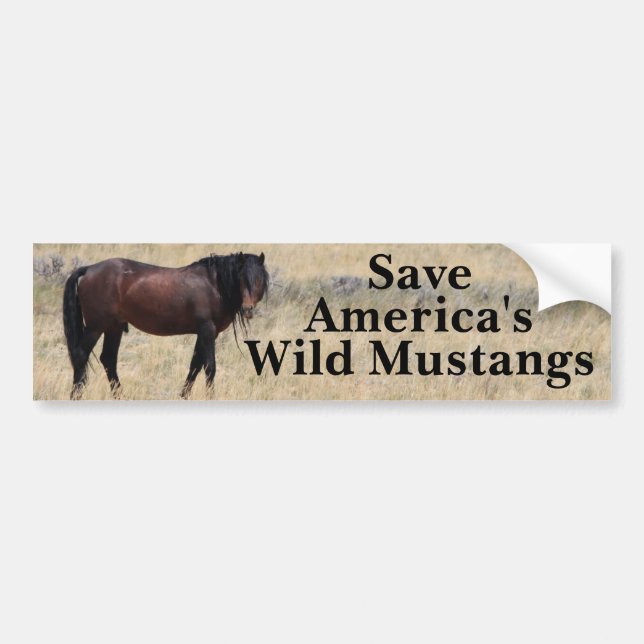 Save Our Mustangs Bumper Sticker (Front)