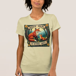 Save Our National Parks Fox T-Shirt