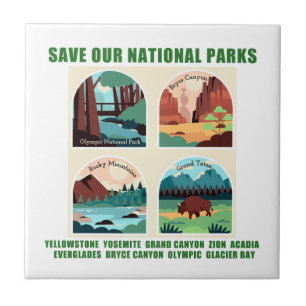 Save Our National Parks Tile