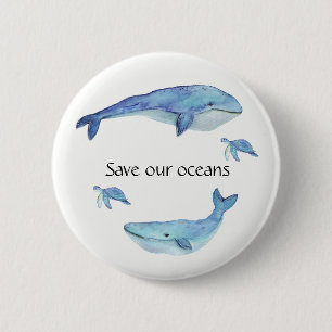 Save our oceans button