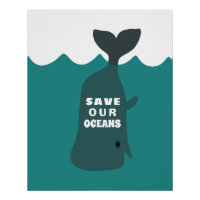 Save Our Oceans Environmental Art Whale Kids