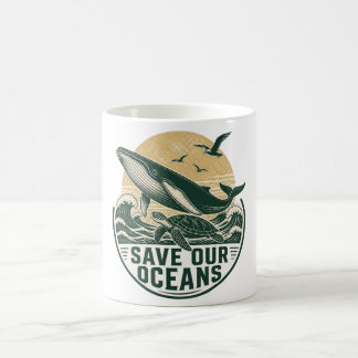 Save Our Oceans Environmental Conservation Coffee Mug