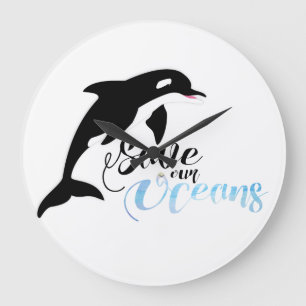 Save our Oceans Large Clock