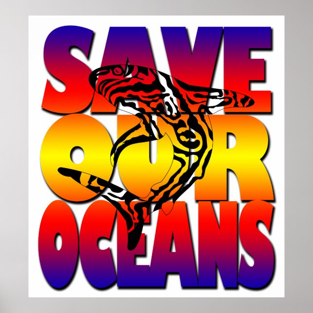 Save Our Oceans-Shark Poster (Front)