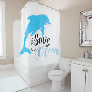 Save our Oceans Shower Curtain