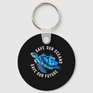 Save Our Oceans Turtle Earth Day Pro Environment C Key Ring