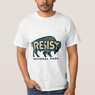 Save Our Parks – Bold Bison Resist Graphic T-Shirt