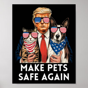 Save Our Pets Vote For Trump Trump Vance Election  Poster