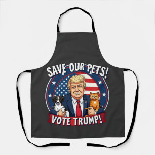 Save our Pets Vote Trump Pets For Trump Apron