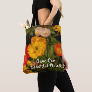 Save Our Planet Earth Go Green Personalise Tote Bag