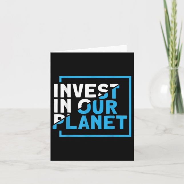 Save Our Planet Environmental Protection In Our Pl Card (Front)