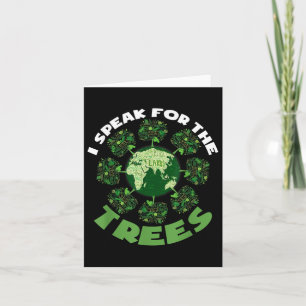 Save Our Planet For Environmental Protection Trees Card