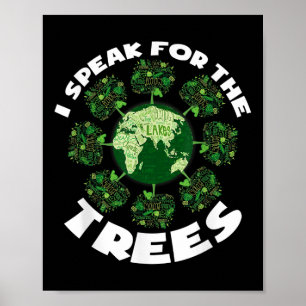 Save Our Planet For Environmental Protection Trees Poster