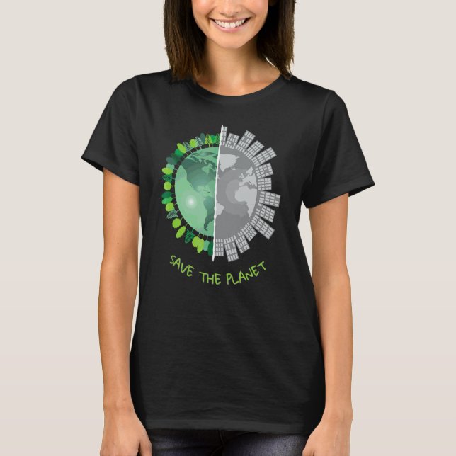 Save Our Planet  Global Warming  Climate Change Aw T-Shirt (Front)