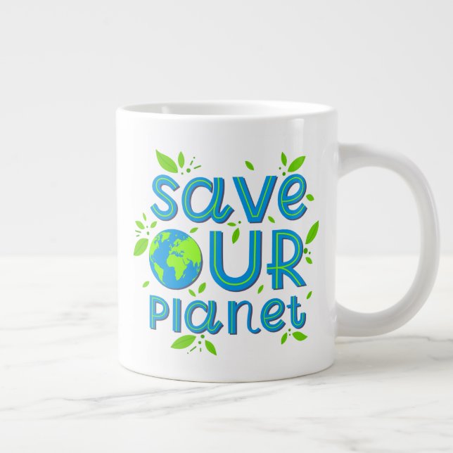 Save Our Planet Large Coffee Mug (Right)