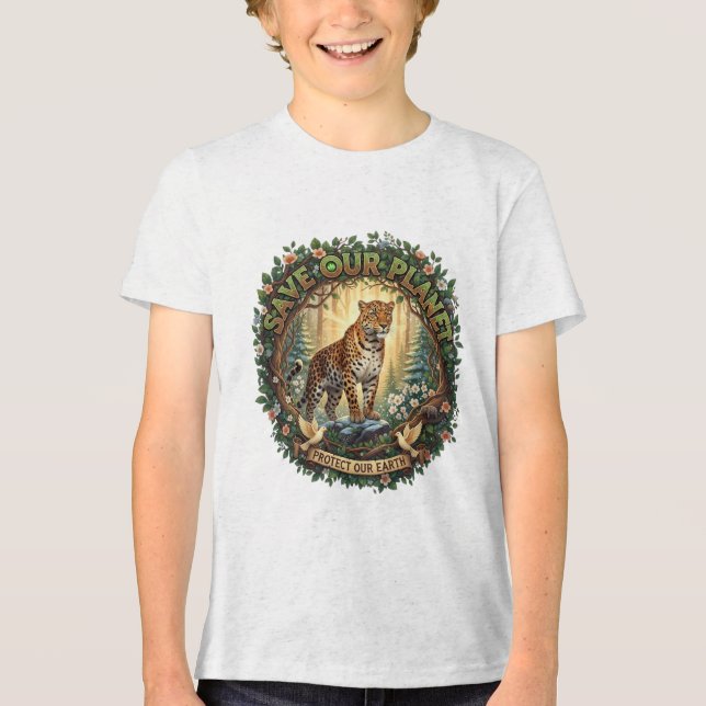 SAVE OUR PLANET Tri-Blend SHIRT (Front)
