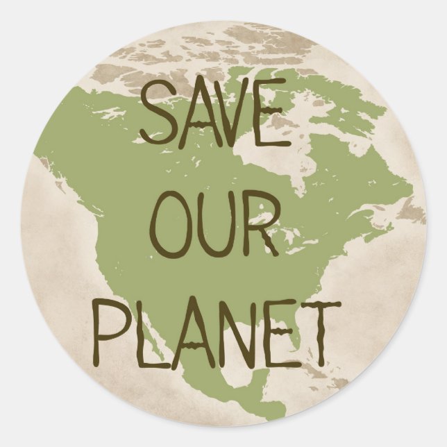 Save Our Planet -- USA stickers (Front)