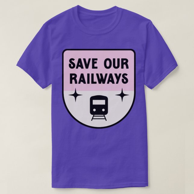 Save Our Railways Train Strike T-Shirt (Design Front)