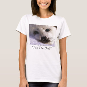 "SAVE OUR SEALS" Harpseal Tops & Tees