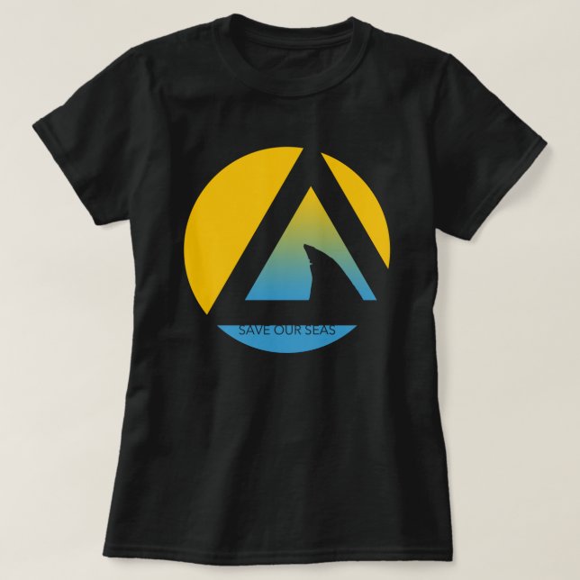 save our seas tricircles T-Shirt (Design Front)