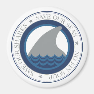 save our sharks magnet