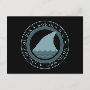 save our sharks postcard