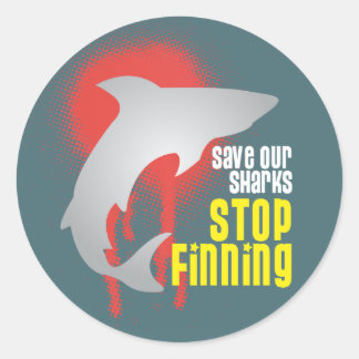Save Our Sharks Stop Finning Stickers