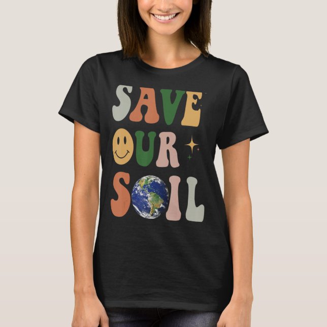 Save Our Soil Support Save Soil Movement With Sadh T-Shirt (Front)
