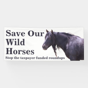 Save Our Wild Horses Banner