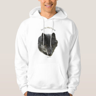 SAVE OUR WILD WOLVES Wildlife Supporter Hoodie