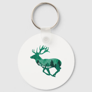 Save Our Woods Environmental Protection Deer Natur Key Ring