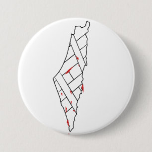 Save Palestine bleeding map - Freedom for Palestin 7.5 Cm Round Badge