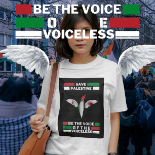 Save Palestine T-shirt With Palestine Map   Gaza   Tri-Blend Shirt