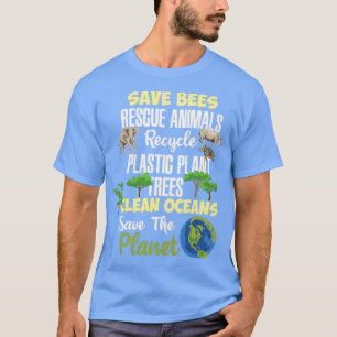 Save Planet Earth Oceans World Gift T-Shirt