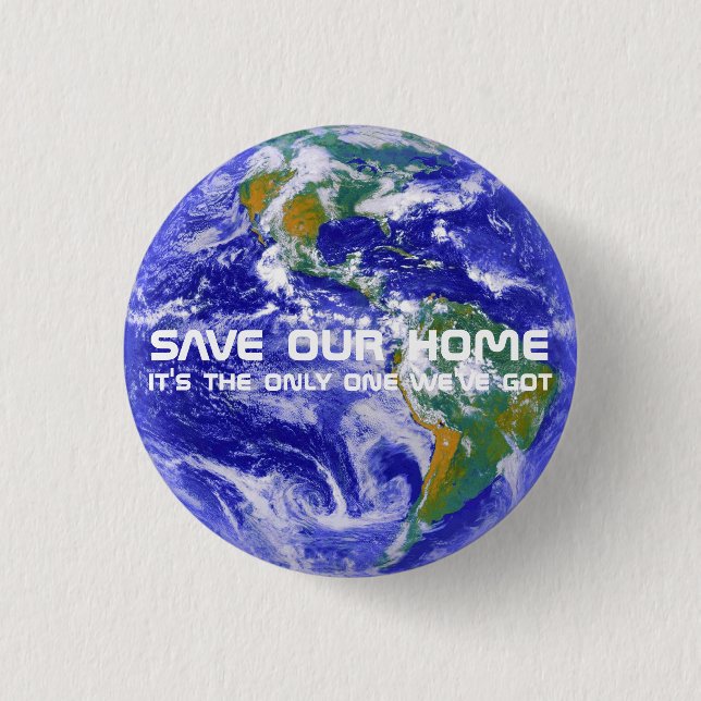 Save Planet Earth planet photograph 3 Cm Round Badge (Front)