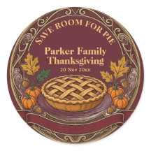 Save Room for Pie Family Thanksgiving Gathering