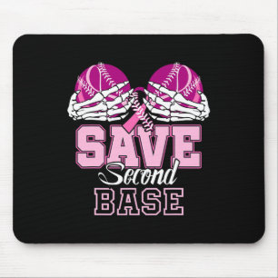 Save Second 2nd Byse Fun Bysebyll Breast Cancer Aw Mouse Mat