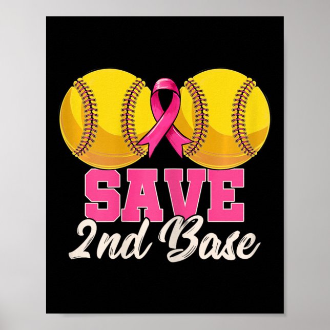 Save Second 2nd Se Breast Cancer Survivor Funny So Poster (Front)