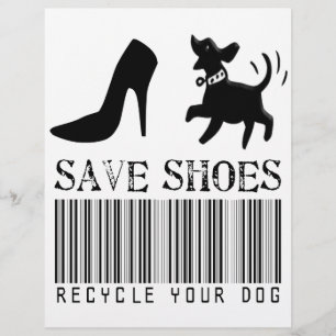Save Shoes: Recycle Your Dog Flyer