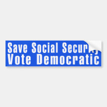 'Save Social Security' Bumper Sticker