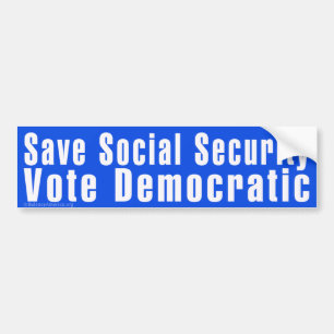 'Save Social Security' Bumper Sticker