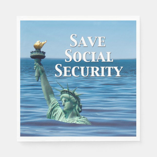 Save Social Security Napkin (Front)