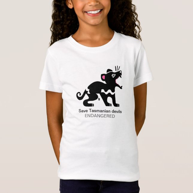 Save Tasmanian devils- Endangered animal graphic T-Shirt (Front)