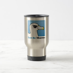 Save the Albatross (portrait) Travel Mug