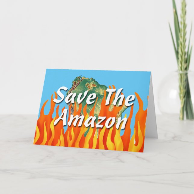 Save The Amazon Card (Front)