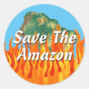 Save The Amazon Classic Round Sticker